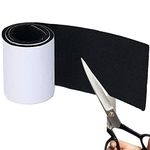 Joyoldelf Felt Furniture Pads with Strong Adhesive, DIY Self Heavy Duty Felt Strip Roll & Wood Floor Protector, Suitable for Table, Sofa, Plant Pots and Dishes, 39.37’’x 3.93’’ (Black)