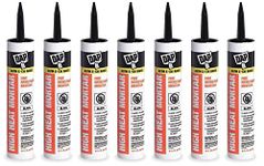7 Pack Dap 18854 High Heat Mortar Silicate Cement - Black 10.1-oz Cartridge