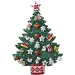 Bucilla Nordic Tree Advent Calendar Felt Applique Kit, 17"x24", 17 by 24-Inch