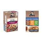 QUAKER High Fibre Wild Berry Medley Instant Oatmeal (8 Packets x 38 g), 300 g with 3 Flavour Variety Instant Oatmeal, 314 g