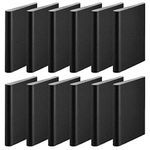 Loobas 12 PCS Door Corner Seals，Black Exterior Frame Seal Strip Pads Protection Foam Edge TapeWeather Stripping Wedge Draft Stopper for Moving Noise Reduction Dust Moisture