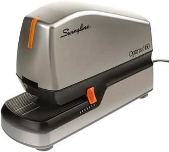 Swingline Electric Stapler, 60 Sheet Capacity, Optima 60, Jam Free, Auto or Manual, Black and Silver (48210)