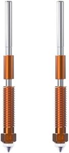 K1C Nozzle, 2 PCS Unicorn Quick-Swap 0.4mm Nozzle Kit Copper Alloy and Hardened Steel Nozzle for Creality K1C, Ender 3 V3, Ender 3 V3 Plus 3D Printers
