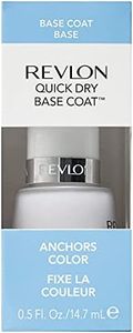 Soin des Ongles Revlon Quick Dry Base Coat BaseàSéchage Rapide, Fixe La Couleur Durablement sans S'Écailler, 15 Ml