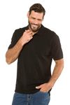 JP 1880 Men's Big & Tall Classic Cotton Pique Polo Shirt Black XX-Large 702560 10-XXL