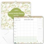 Family Calendar 2025 .2025 Family Weekly Wall Planner From Jan to Dec with UK Holiday,To Do List,Tear off Shopping List