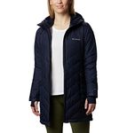 Columbia Women's Heavenly Long Hooded Jacket, Dark Nocturnal, 2X