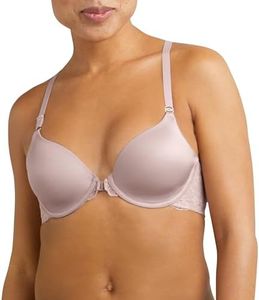 Maidenform Women's One Fab Fit T-Shirt Bra, Lightly-Lined Underwire Bra, Racerback Bras for Women, Gloss, 36C