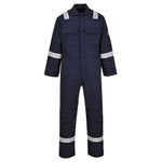 Portwest BIZ5 Men's Hi Vis FR Coveralls - Bizweld Iona Flame Retardant Fireproof Workwear Overalls Navy, Medium