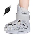 Inflatable Walker Boot, Air Cam Walker Fracture Boot, Short Walker Brace Breathable Walking Boot Orthopaedic Boot Gray (S)