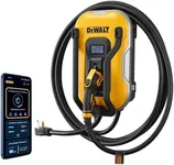 DEWALT Electric Vehicle Level 2 EV Charger up to 40 Amps 240V, App Control Bluetooth & Wi-Fi, CSA Certified Indoor/Outdoor NEMA 14-50 Plug Wall Mounted Charging Station with 25 ft. Cable