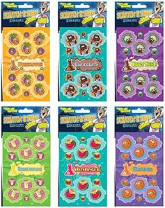 Dr. Stinky's Scratch N Sniff Stickers 6-Pack- Chocolate Rootbeer Pineapple Orange Watermelon Lemonade 162 Stickers