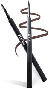 Staze 9to9 All Eyes On You Eye brow Definer Pencil With Spoolie | Mirco fine Precision with one swipe smooth pigment for Natural, Hair-Like Strokes | 12-Hour Stay, Smudge Proof & Waterproof | 01 Natural Brown | 0.09g