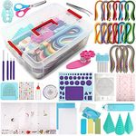 Skelang Paper Quilling Kit with Storage Box, 1860 Paper Strips, 22 Pieces Quilling Tools and Supplies