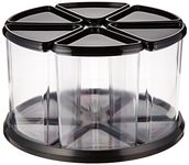 Deflecto Carousel Storage Tidy - Six Tubs, Black