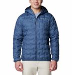 Columbia Men's Delta Ridge II Down Hooded Jacket, Dark Mountain, Large