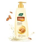 Joy Honey & Almonds Advanced Nourishing Body Lotion (750ml) | Non Sticky Body Moisturizer With Vitamin E & Natural Sunscreen | Winter Body Lotion For Dry Skin