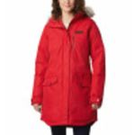 Columbia Women's Suttle Mountain Long Insulated Jacket, Red Lily, Large