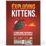 Exploding Kittens Grab & Game - Hilarious & Compact Card Game for Family and Travel - Easter Basket Stuffer - Easter Party Fun for Ages 7 and Up - 2-4 Players - 15 Minutes of Play