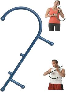 Wabmip Acupoint Massage Trigger Point Cane,Cane Shaped Massager , Body Deep Tissue, Handheld Back, Neck, Shoulder, Leg and Feet Massager Rod, Muscle Release Tool Self Massage Hook Cane for Women & Men, Blue