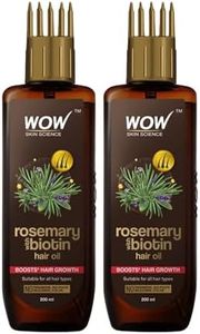 WOW Skin Science Rosemary with Biotin Hair Growth Oil|Stimulates New Hair Growth|Controls Hair Fall & Reduces Hair Breakage|Gives Healthy Hair|200ml|Pack of 2