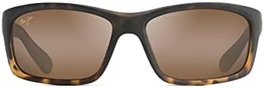 Maui Jim Men's Kanaio Coast Polarised Sunglasses, Matte Tortoise Ombre/HCL Bronze, 61 mm