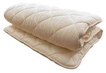 FULI Japanese Futon Mattress, 100% Cotton, Foldable & Portable Floor Lounger Bed, Roll Up Sleeping Pad, Shikibuton, Made in Japan (White, Twin)