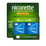 Nicorette Nicotine Fresh Fruit Flavour 2 mg 80 lozenge