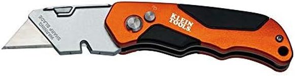 Folding Utility Knife, Push button to easily open and close, Klein Tools 44131