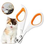 TRHDFW 1Pcs Cat Claw Clipper Cat Nail Clippers with Safety Guard Trim Your Pets' Nails for Kittens Rabbits Hamsters Birds and Other Small Animals at Home and Pet Shop Non Slip Nail Care