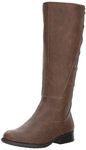 LifeStride Women's Xripley Riding Boot, Dark Tan, 8 M US