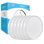 6PK 12 Inch LED Ceiling Light 5000K Daylight White 24W 2520LM Flush Mount Led Ceiling Light Round Flat Panel Light Low Profile Ceiling Light Fitures for Kitchen, Living Room, Bedroom, Bathroom Hallway