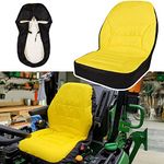 yourour LP68694 Seat Cover Compact Utility Tractor Cushioned Seat Cover Fits for John Deere Compact Utility Tractor with armrest 1025R,2025R - Oxford 300D Fabric, Waterproof