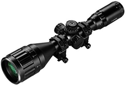ESSLNB Rifle Scope 3-9X50mm Red Green Blue 3 Brightness Settings Red Dot Sight with Sunshade Tube Rangefinder Optical Lens 20mm/22mm Weaver/Picatinny Rail Mount For Hunting