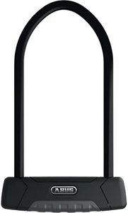 ABUS U-Lock Granit XPlus 540 and SH B Bracket, Bike Lock with XPlus Cylinder as Tamper Protection and Illuminated Key, ABUS Security Level 15, Black, 23 cm