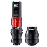 Mast Fold2 Pro Wireless Tattoo Machine, Rotary Tattoo Gun Pen, 2 Grips 40mm & 44mm, Mcore-C1 Powerful Motor, 7 Strokes Length (Red + Extra Grip)