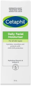 CETAPHIL Daily Facial Moisturiser 118ml, Gentle Face Moisturiser for All Skin Types, UVA/ UVB protection, With Hydrating Glycerin & Vitamin E, Dermatologist Tested