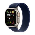 Apple Watch Ultra 2 GPS + Cellular 49mm Smartwatch, Sports Watch with Natural Rugged Titanium Case with Blue Trail Loop - M/L. Fitness Tracker, Precision GPS, Extra-Long Battery Life, Carbon Neutral