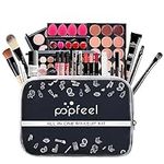 All-in-one Makeup Set Gift,30Pcs Full Makeup Kit for Women Cosmetic Essential With Makeup Travel Bag,Bundle Eyeshadow Palette Lipstick Blush Foundation Concealer Powder Gloss for Teenage & Adults