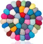 ZenBless 3 inch Singing Bowl Cushion, Color Wool Pad, Tibetan Bowl Mat, Incense Holder Mat, Buddhist Sound Bowl Pad Handmade in Nepal for Home Decoration Yoga Meditation Accessories