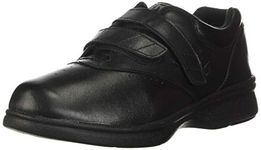 Propet Womens Vista Strap Walking Sneakers Shoes Casual - Black, Black Smooth, 9.5 X-Wide