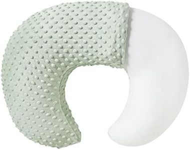 Baby Nursing Pillow and Body Positioner with Premium Slipcover for Breastfeeding for Baby Boys and Girls, Feeding Pillow with Breathable Comfortable Pillowcase (Green)