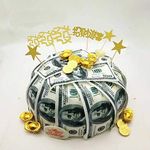 24 Precut 100 Dollar Bill Edible Money Image Wafer Paper for Cake Decorating Cupcake Decorations. Precut Edible Paper Fake Money.