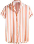 Lars Amadeus Men's Stripe Shirt Sho