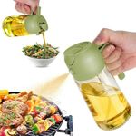 GVB ENTERPRISE 2 in 1 Glass auto Oil Dispenser with Capacity Marking, Vinegar, Olive Oil, seasonings for Hotels, Home and Restoras