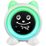 I·CODE Time to Wake Kids Alarm Clock, Toddler Sleep Training Clock with Night Light & Nap Timer,Gift for 2-10 Years Old Children Boys Girls