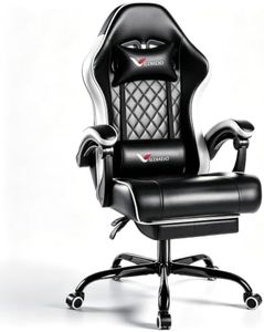 Ergonomic Gaming Chair with Footrest Lumbar Support, Home Office Game Desk