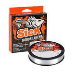 Berkley Sick Nylon Fishing Line - Strong Tension Monofilament Fishing Wire, Low Stretch, Low Memory, Abrasion Resistant And Perfect For Freshwater and Saltwater Sea Fishing