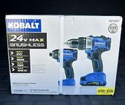 Kobalt 24V Drill/Driver 2 Tool Combo Kit w/ Case, Battery & Charger 0672827 New
