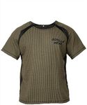 GORILLA WEAR Men's Augustine Old School Work Out Top T-Shirt, Green, XXX-Large, Green, XX-Large-3X-Large